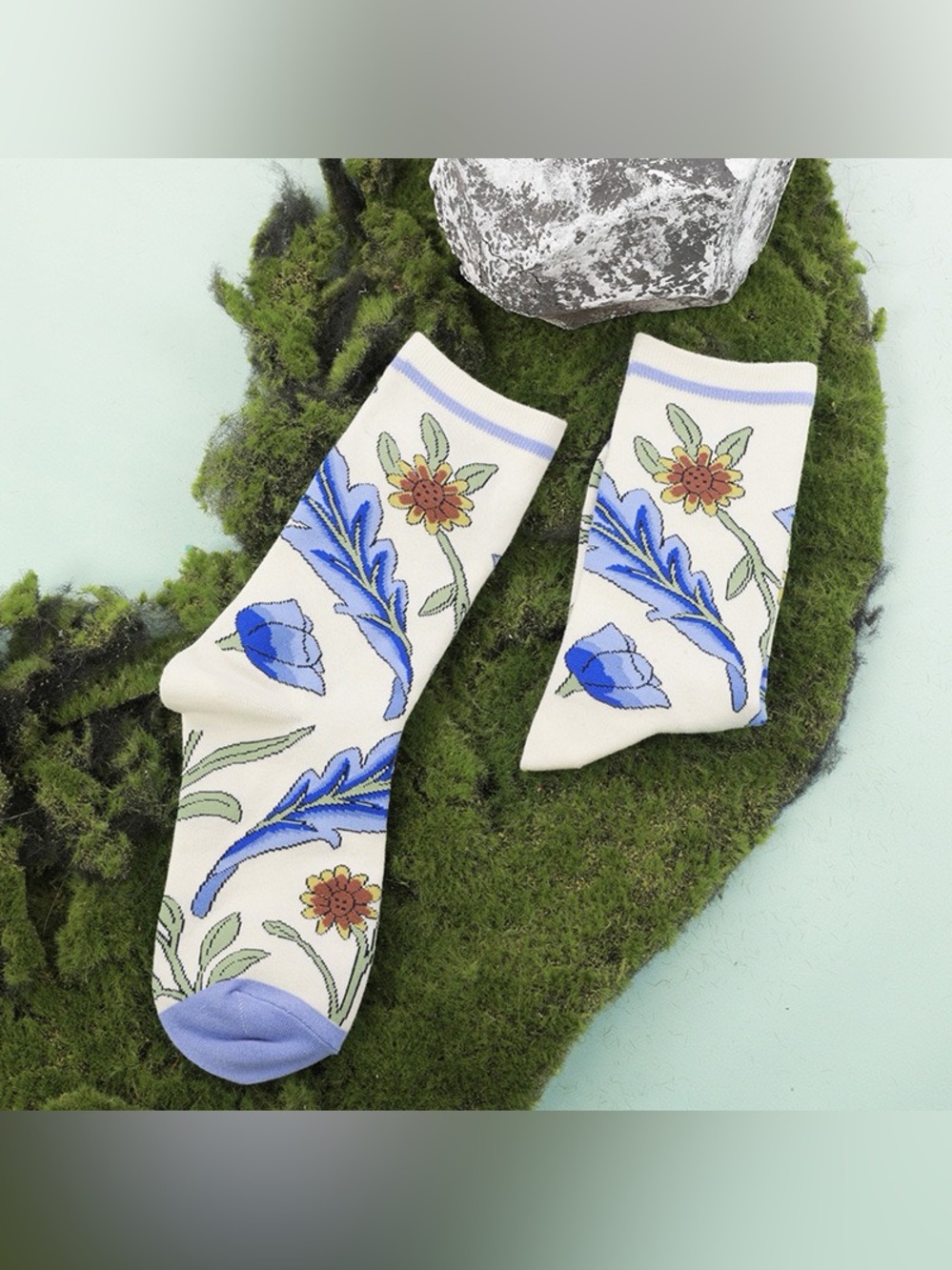 Premium Combed Cotton Crew Socks Unisex Soft Breathable Everyday Socks